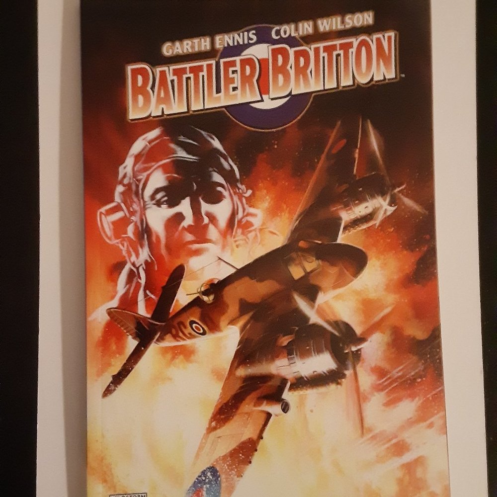 BATTLER BRITTON FIRST PRINT WRITTEN  BY GARTH ENNIS  COVER BY GARRY LEACH